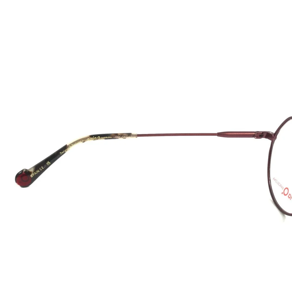 Etnia Barcelona Eyeglasses Frames STOA BXHV Bordeaux Havana Wire Rim 49-19-138